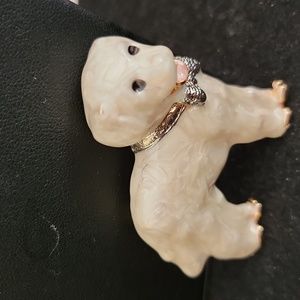 Vintage Enamel Dog Pin/Brooch